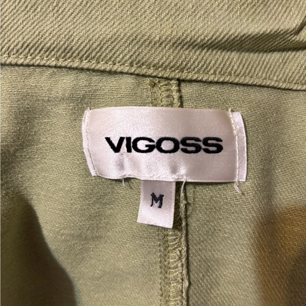 Vigoss Cropped Olive Utility Jacket - Picture 5 of 6